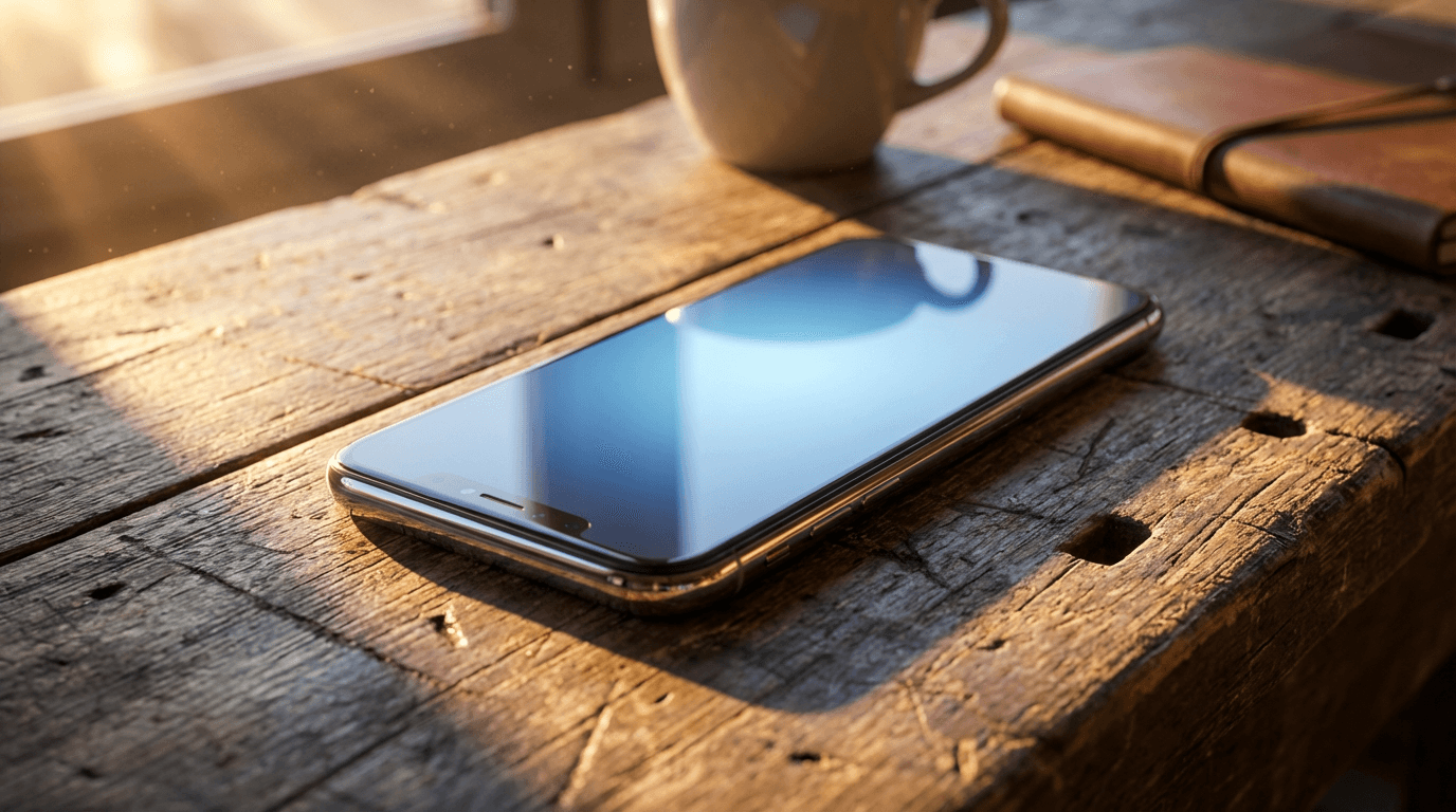 Smartphone on desk with number 800-848-6155 visible